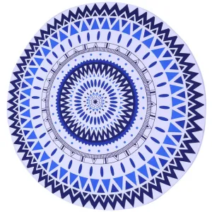 150 CM Geometric Printed Round Yoga Towel