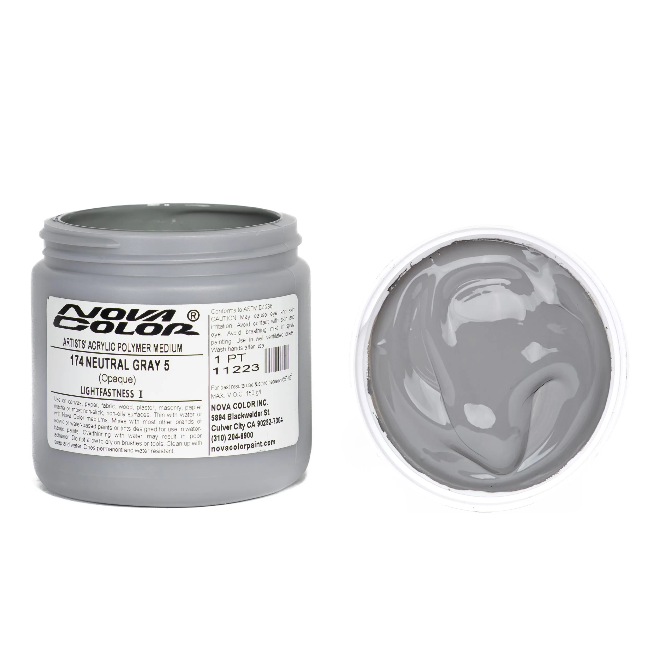 #174 Neutral Gray 5 - Lightfastness: | - Opaque