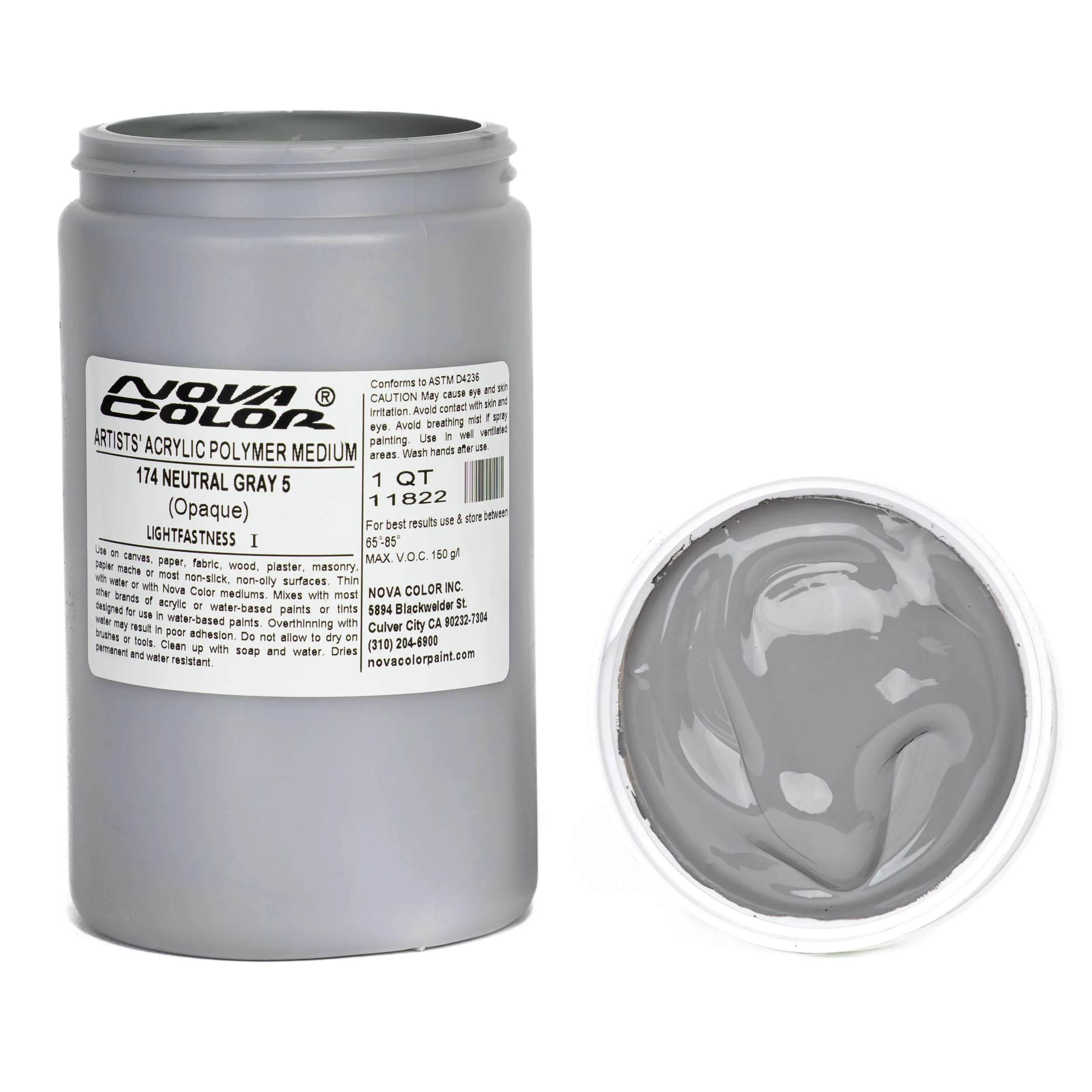 #174 Neutral Gray 5 - Lightfastness: | - Opaque