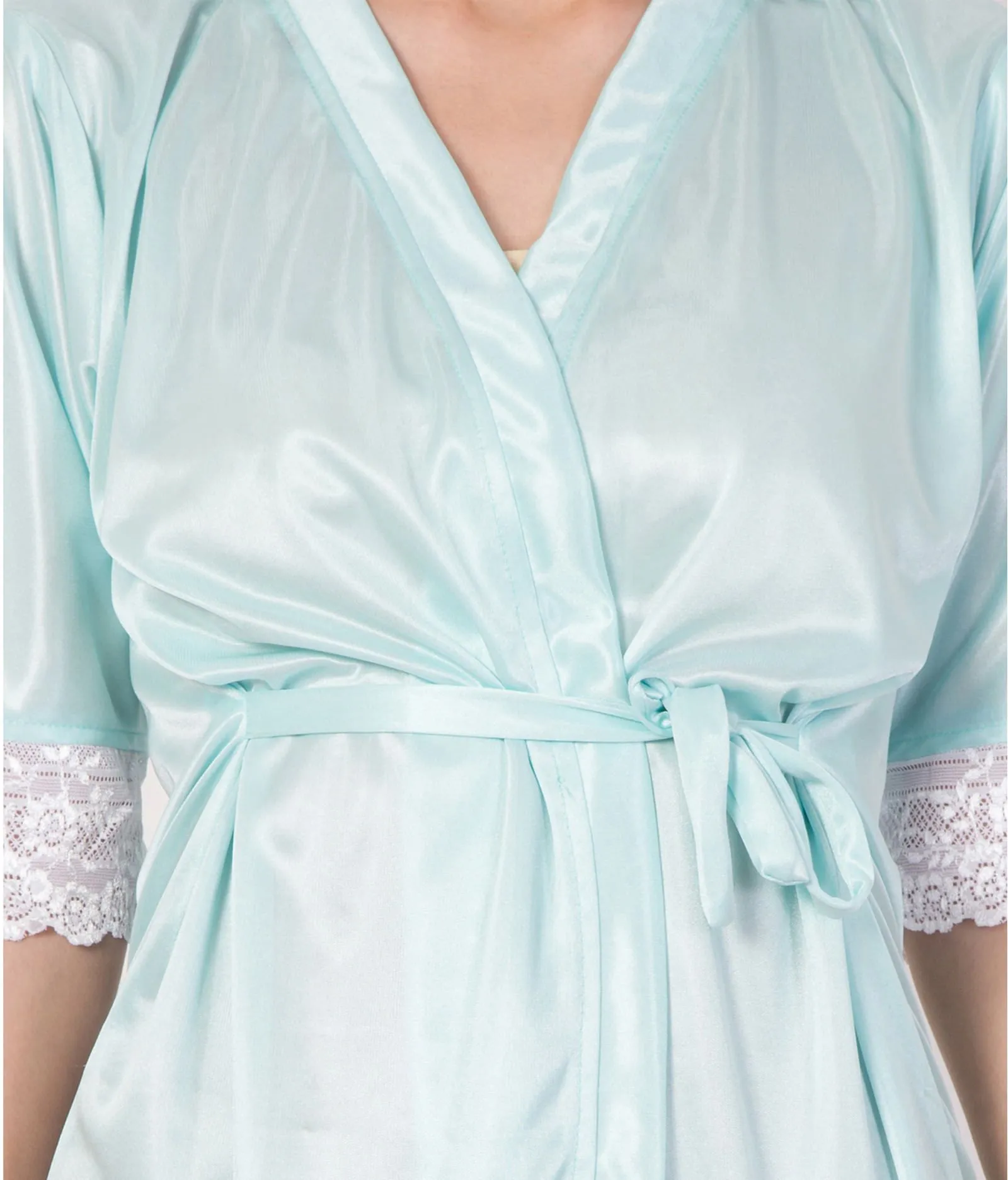 American-Elm Hot Women robe Silk Satin Robes Wedding Bridesmaid Solid robe