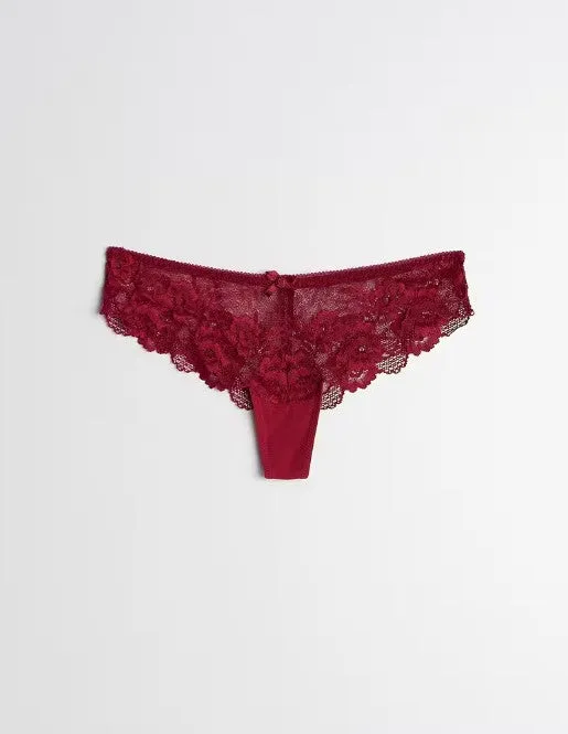 Annie Lace string - Rhubarb