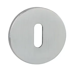 Atlantic Tupai Slim Round Key Escutcheon (Satin Chrome)