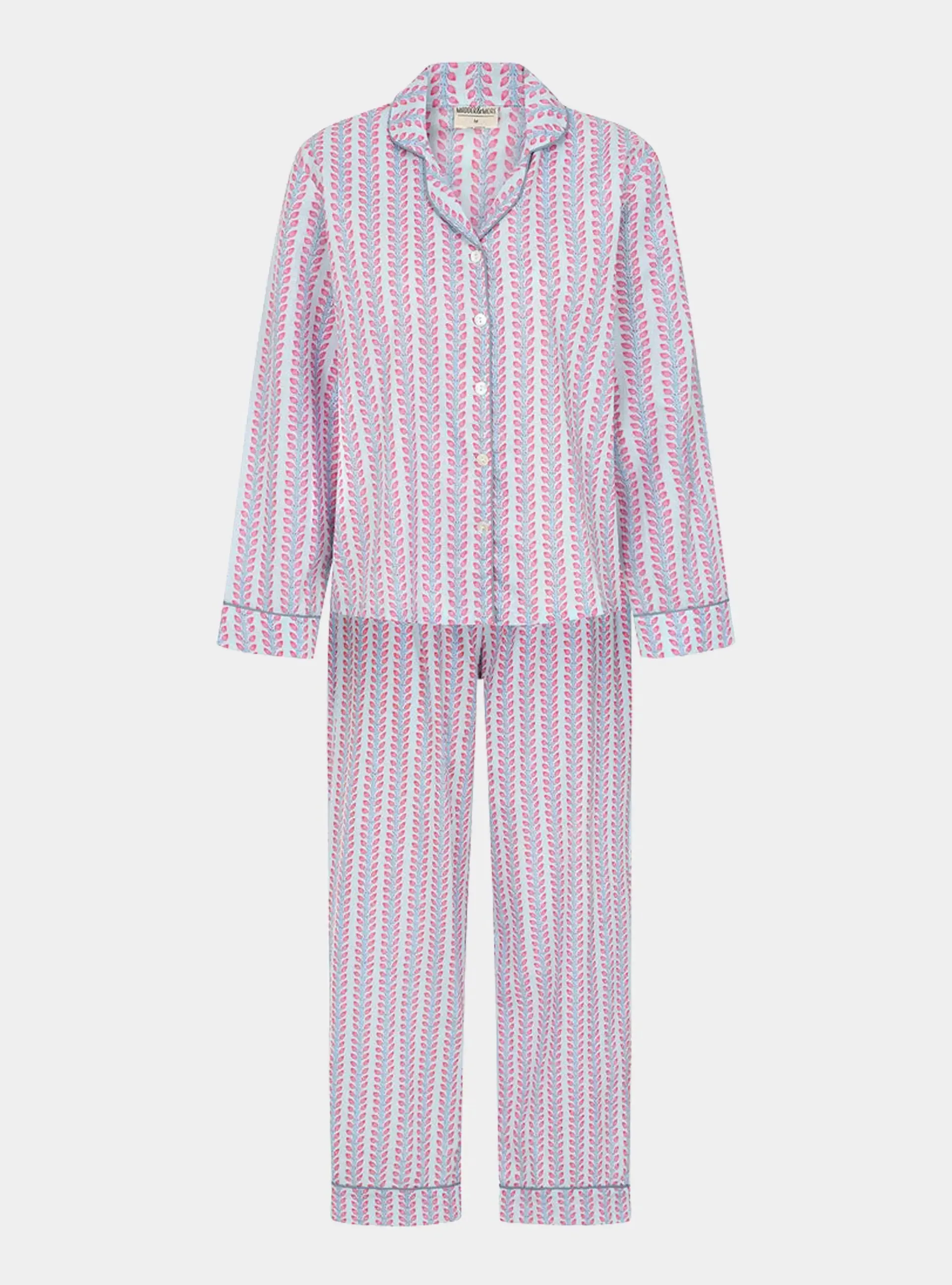 Blossom Stripe Long Pyjama Set