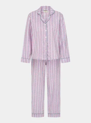 Blossom Stripe Long Pyjama Set