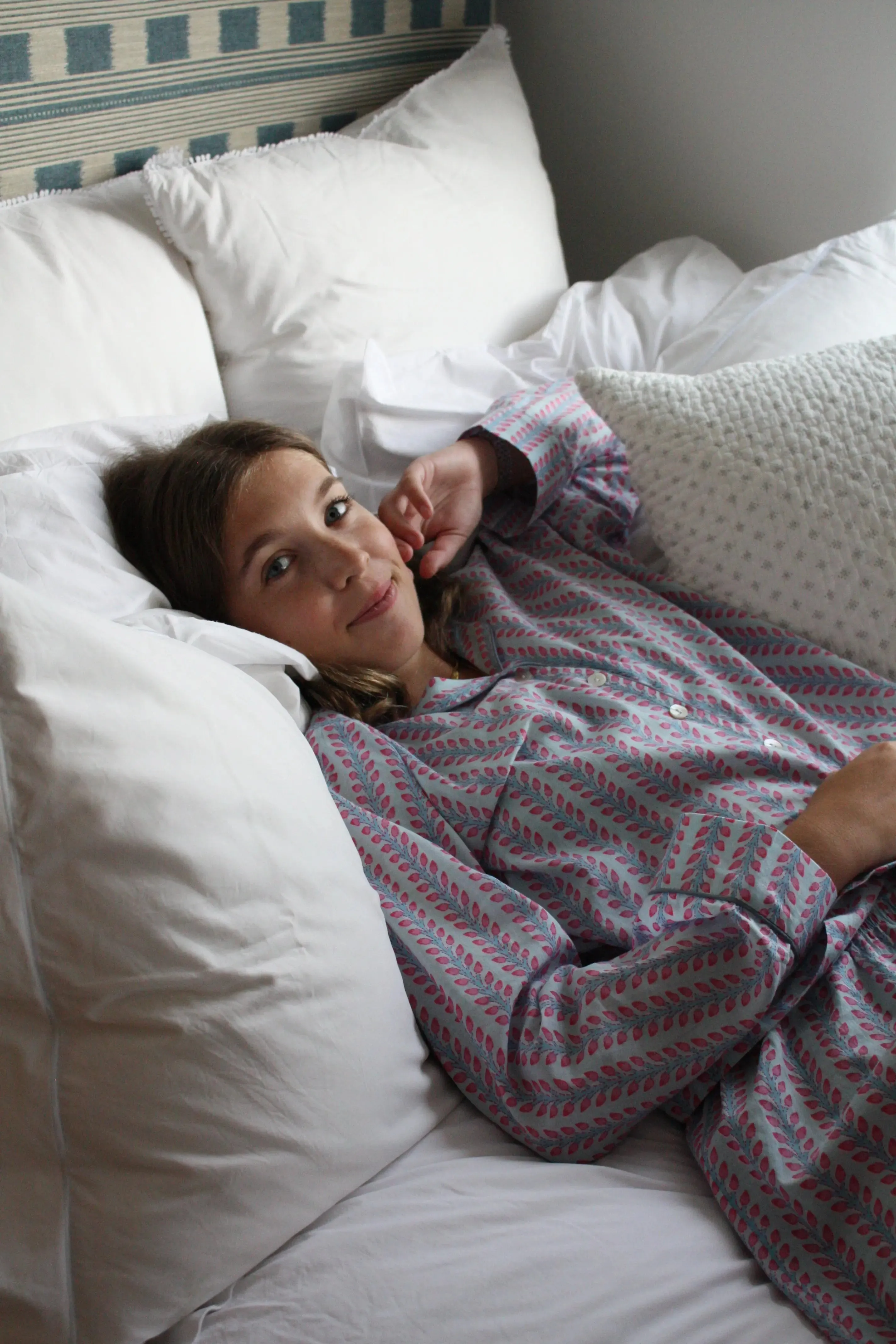 Blossom Stripe Long Pyjama Set