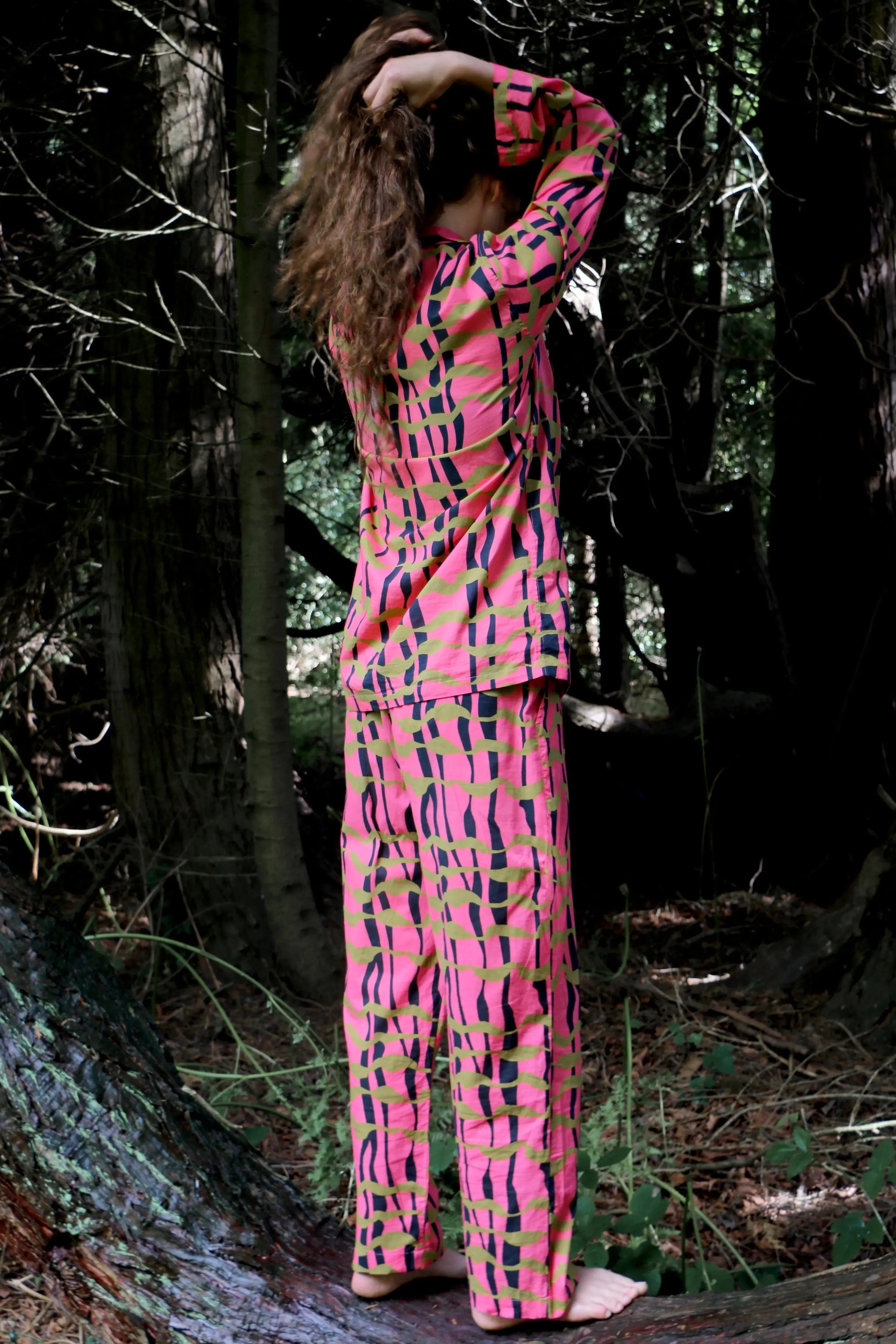 Can Nara (Pink) Pyjama Top/Trouser