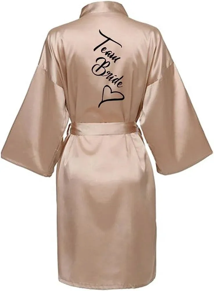 Custom Bride & Bridesmaid Team Robes