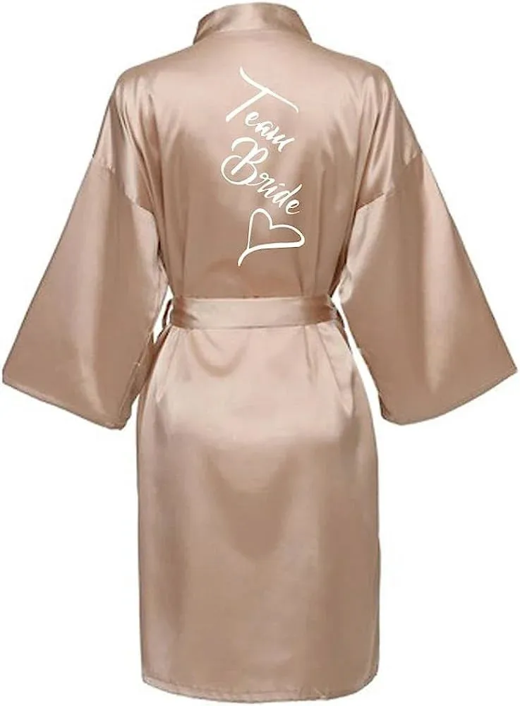 Custom Bride & Bridesmaid Team Robes