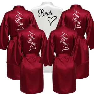 Custom Bride & Bridesmaid Team Robes
