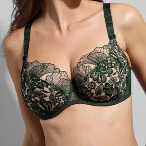 Empreinte 'Agathe' Fougere (Forest Green) Low-Necked Bra