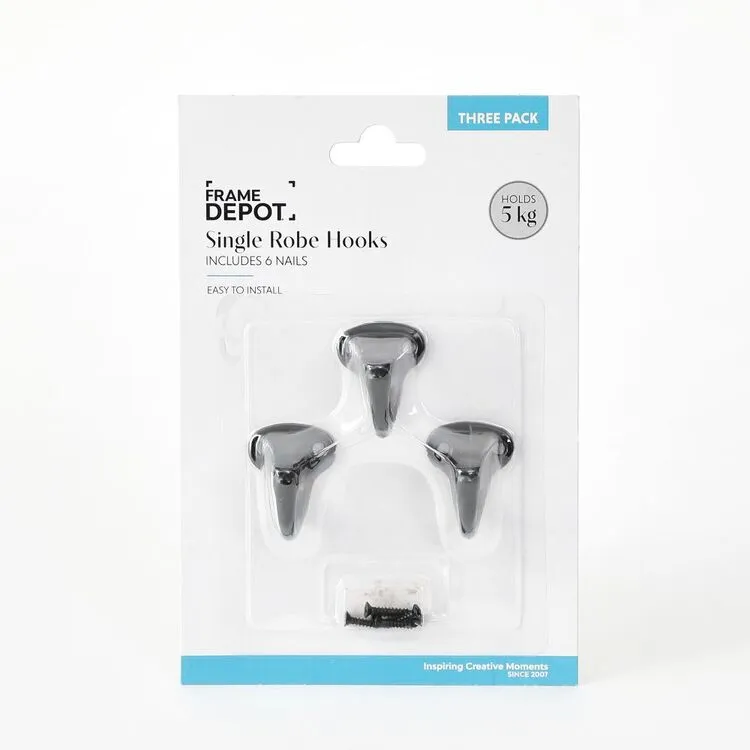 Frame Depot Hook With Screw 3 Pack