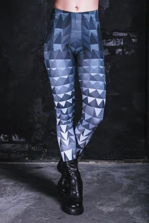 Grey Metal Leggings