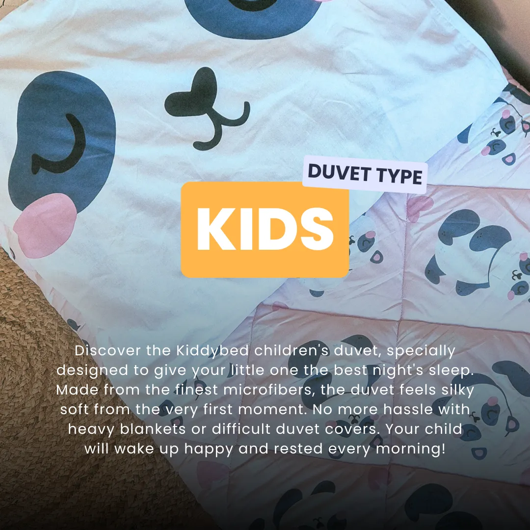 HappyDuvet Kids - Peter Panda - 100% Cotton All season Coverless duvet