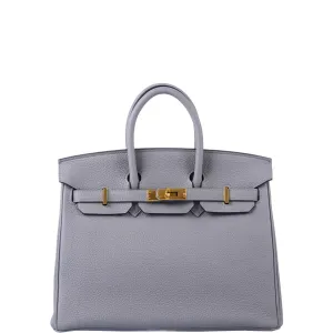 Hermès Birkin 30 Gris Mouette Togo Gold Hardware