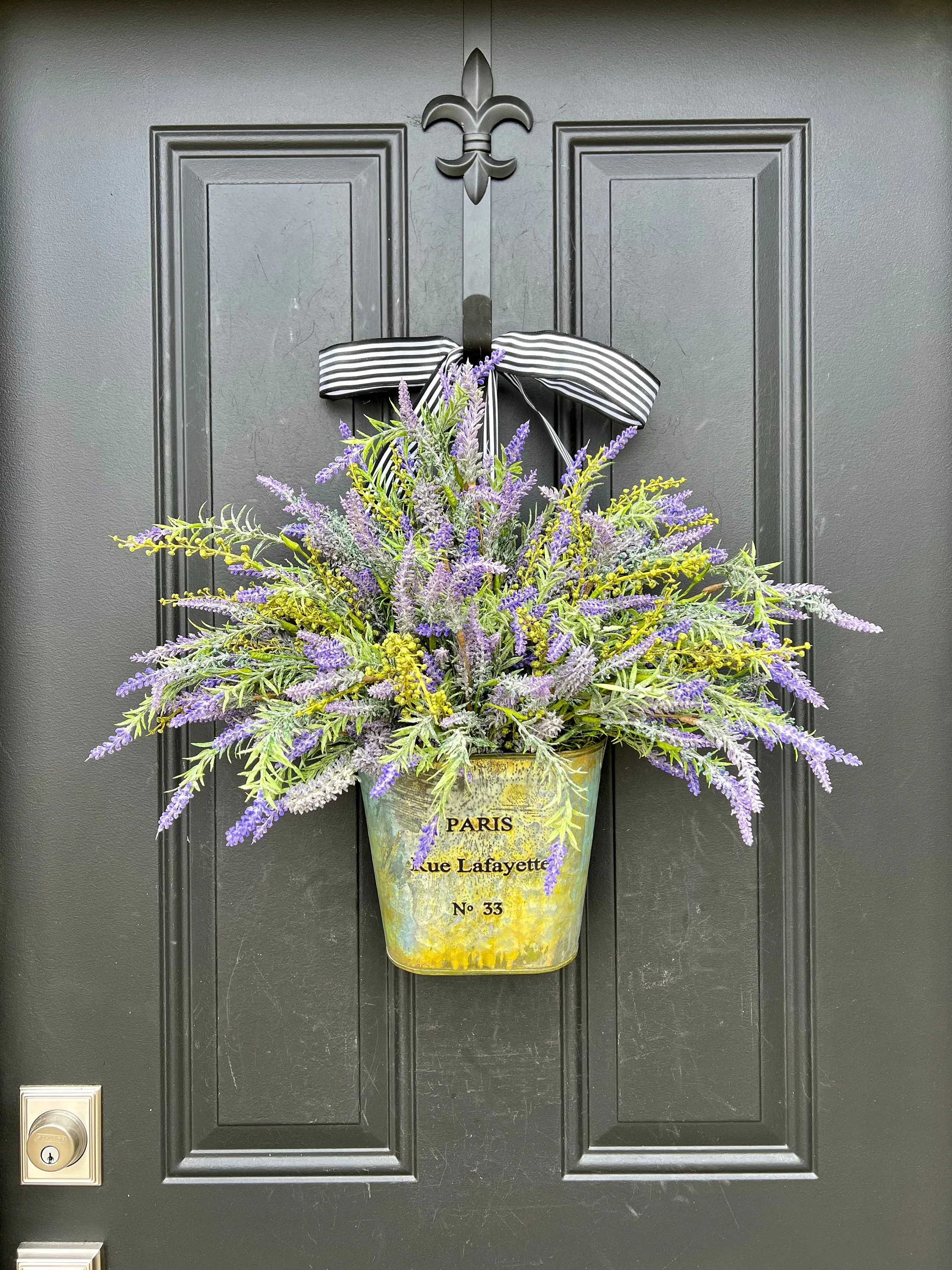 Lavender Bliss French Basket Wreath