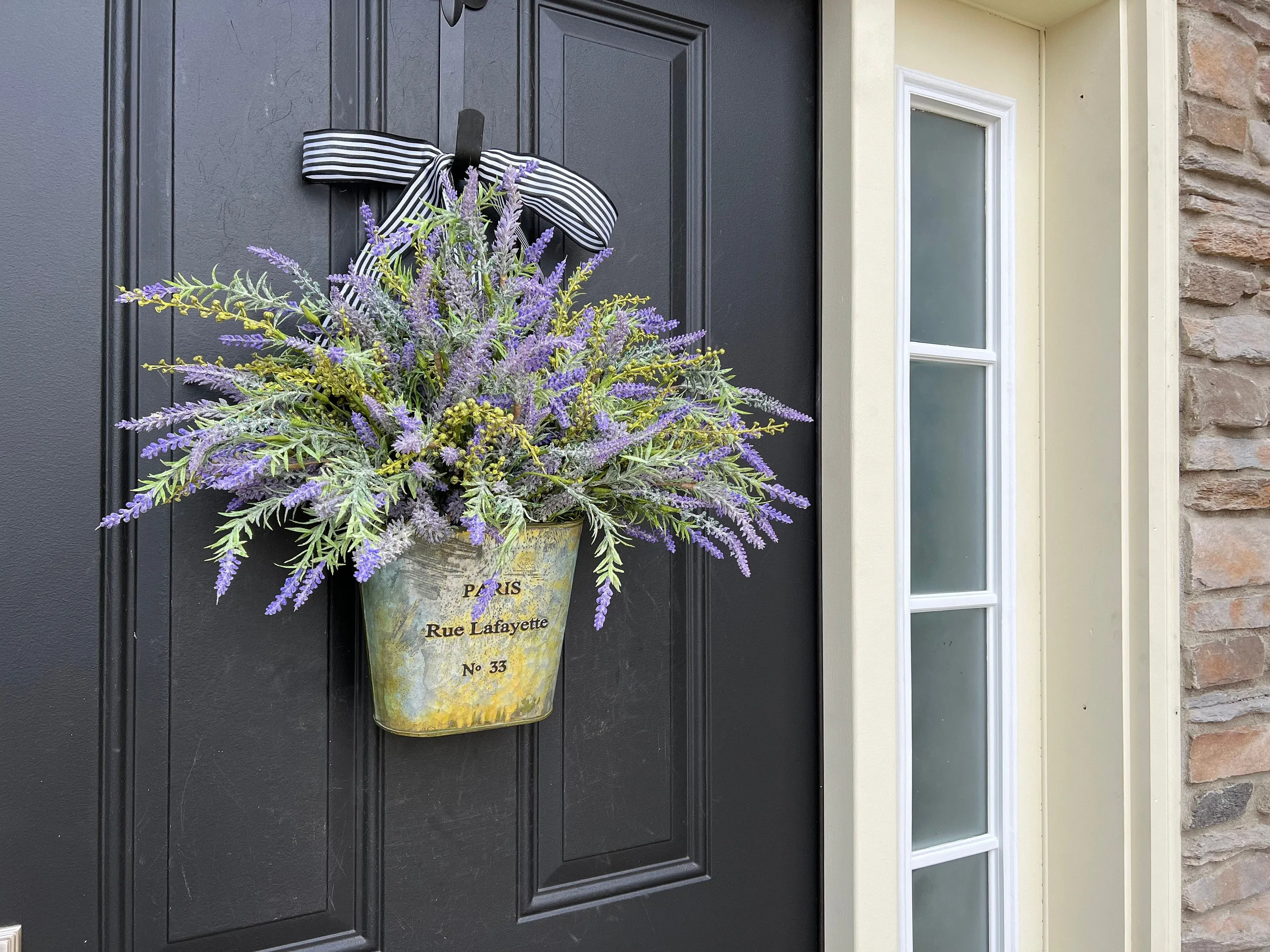 Lavender Bliss French Basket Wreath