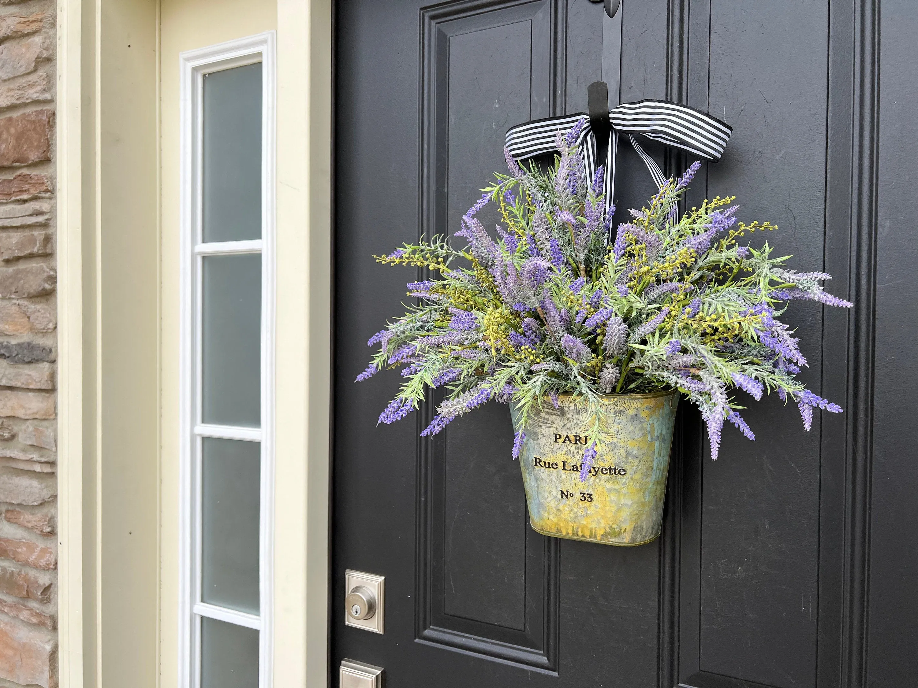Lavender Bliss French Basket Wreath