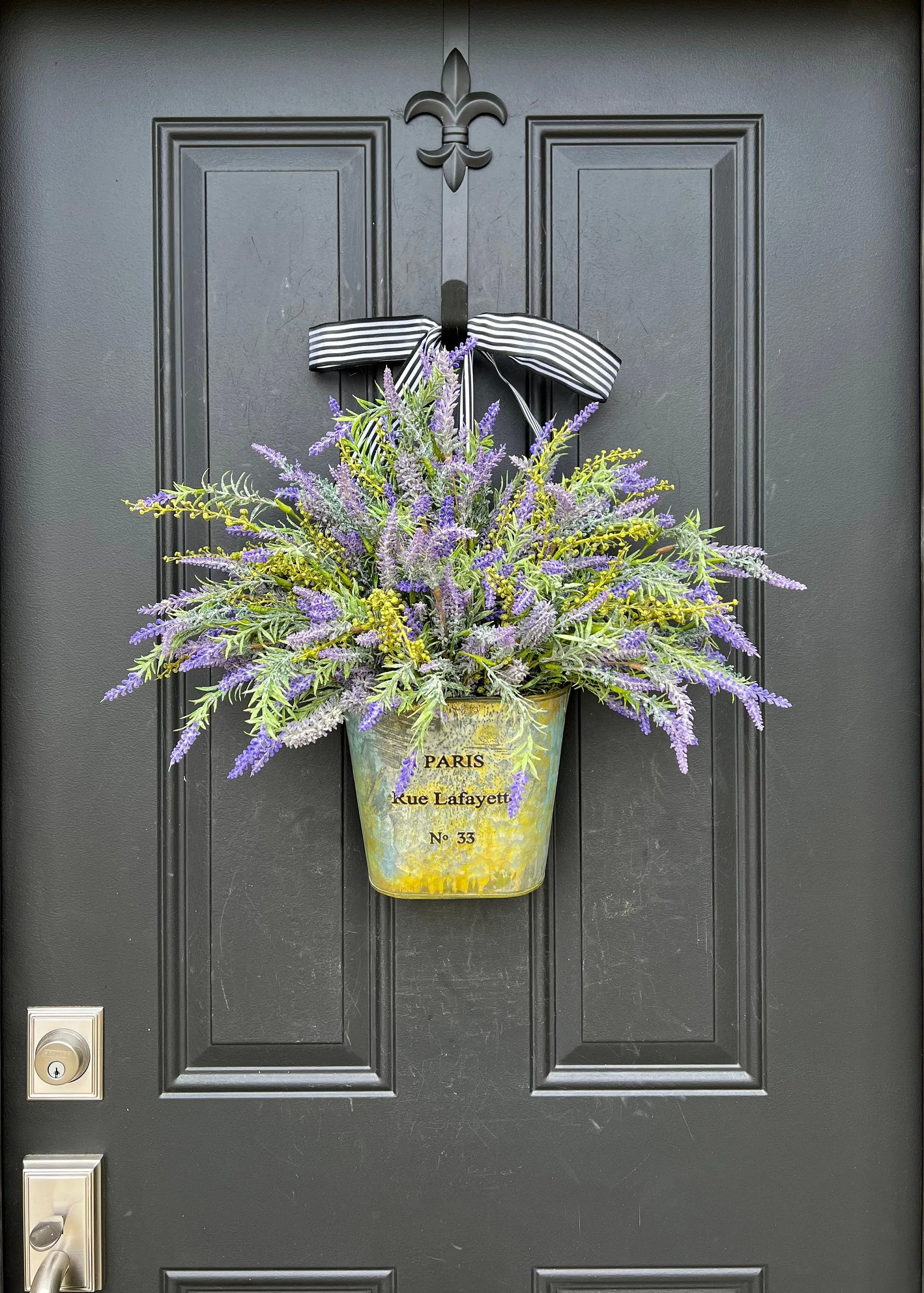 Lavender Bliss French Basket Wreath