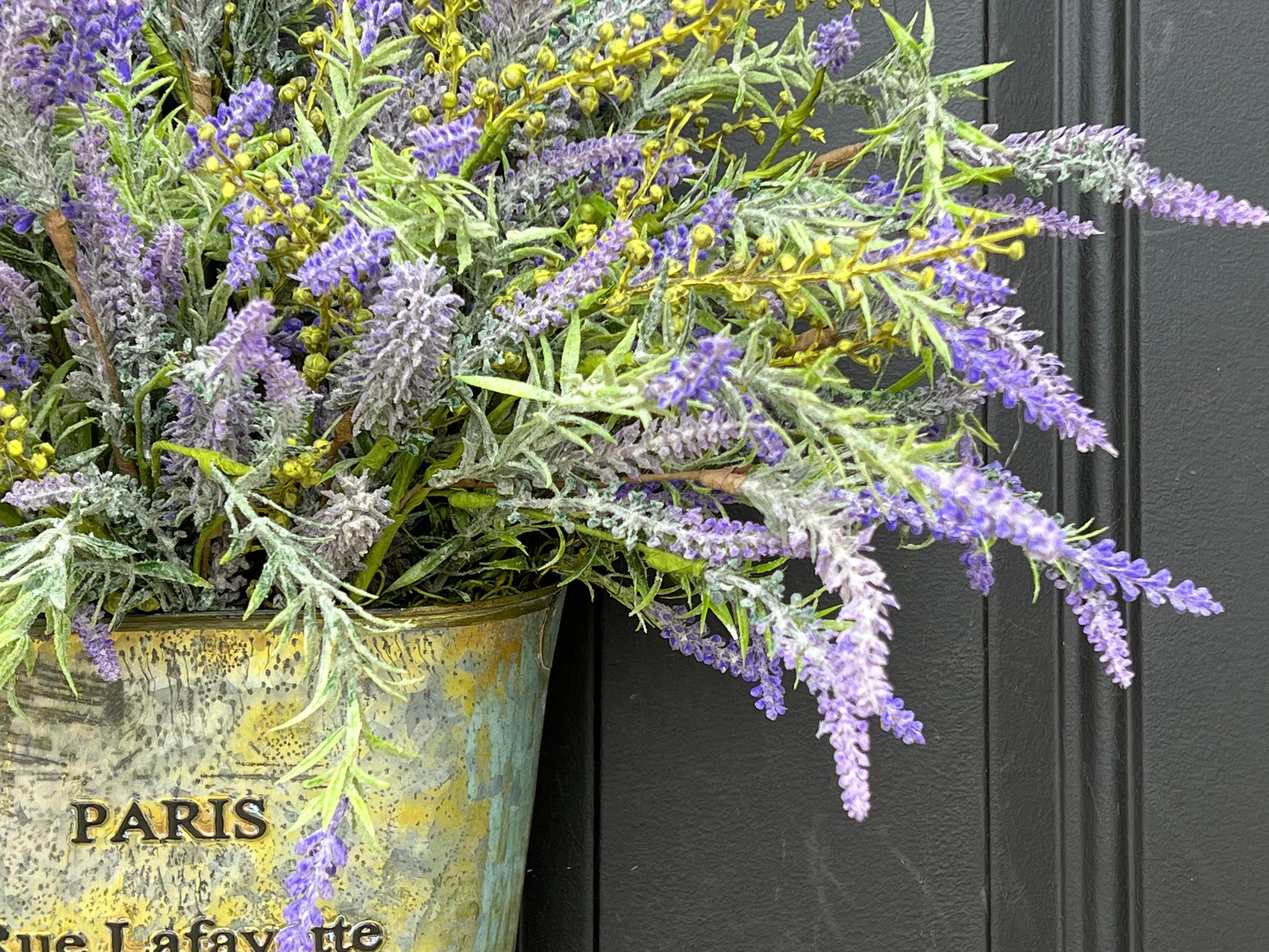 Lavender Bliss French Basket Wreath