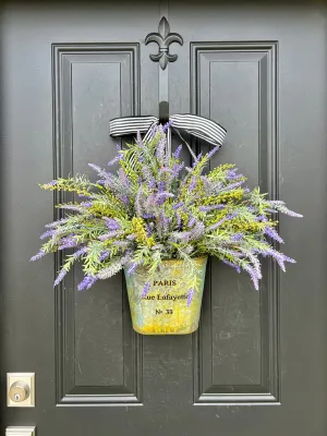 Lavender Bliss French Basket Wreath