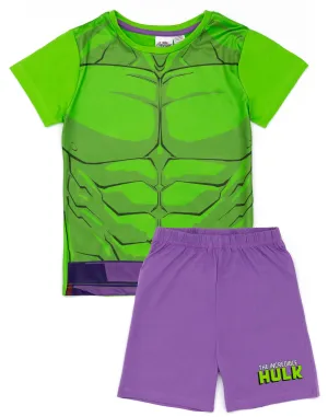 Marvel Hulk Boys T-Shirt And Shorts Pyjamas