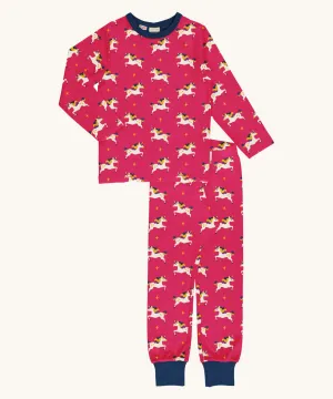 Maxomorra Unicorn Long Sleeve Pyjama Set