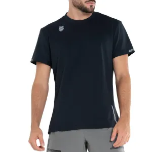 Men's Tech Pique Tennis Crew Black
