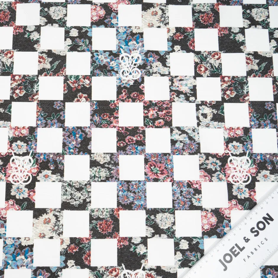 Multi Floral Checkered Pure Cotton