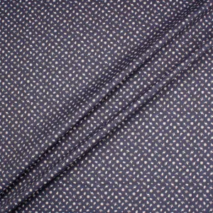 Multi Print Navy Blue Lightweight Shirting Cotton