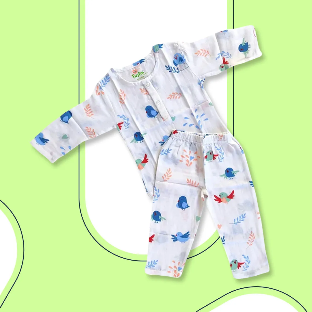 Muslin Cotton Duck Printed Nightwear