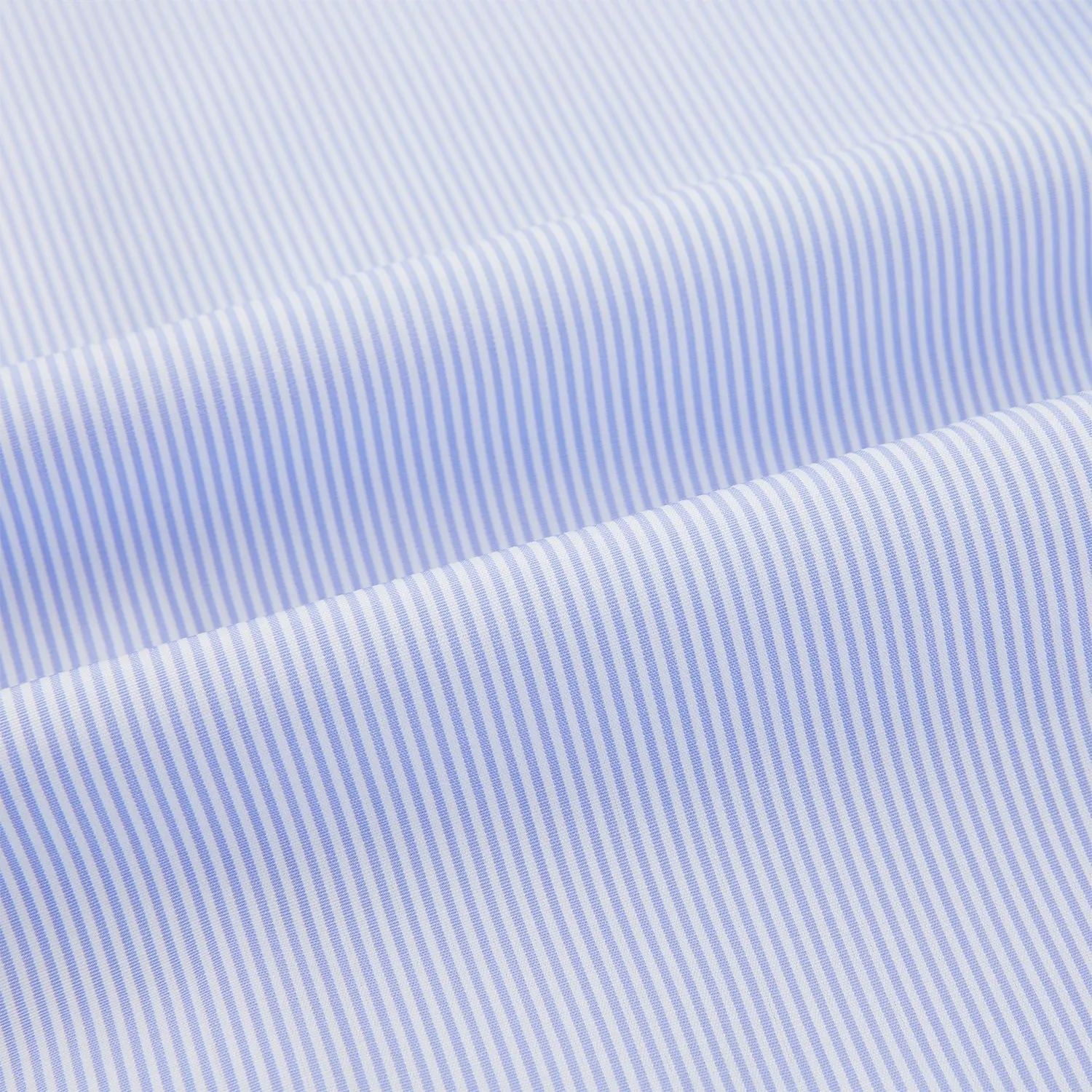 Pale Blue Hairline Stripe Pyjama Shirt
