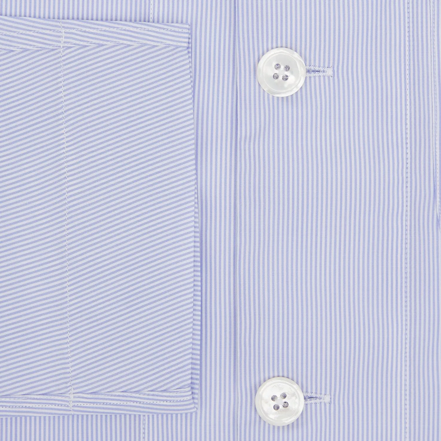 Pale Blue Hairline Stripe Pyjama Shirt