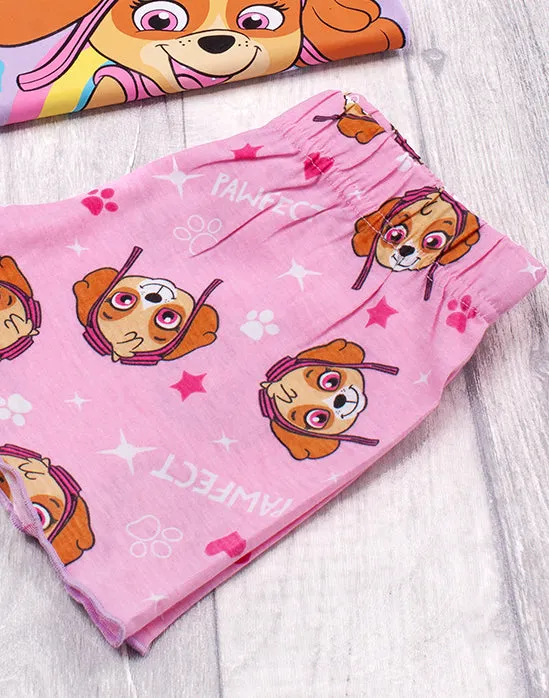 PAW Patrol Girls Pyjamas Long OR Short Bottoms Option - Purple