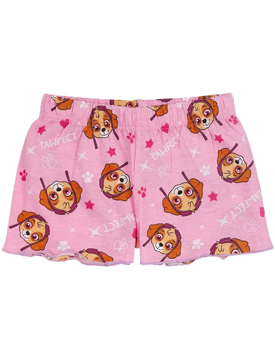 PAW Patrol Girls Pyjamas Long OR Short Bottoms Option - Purple