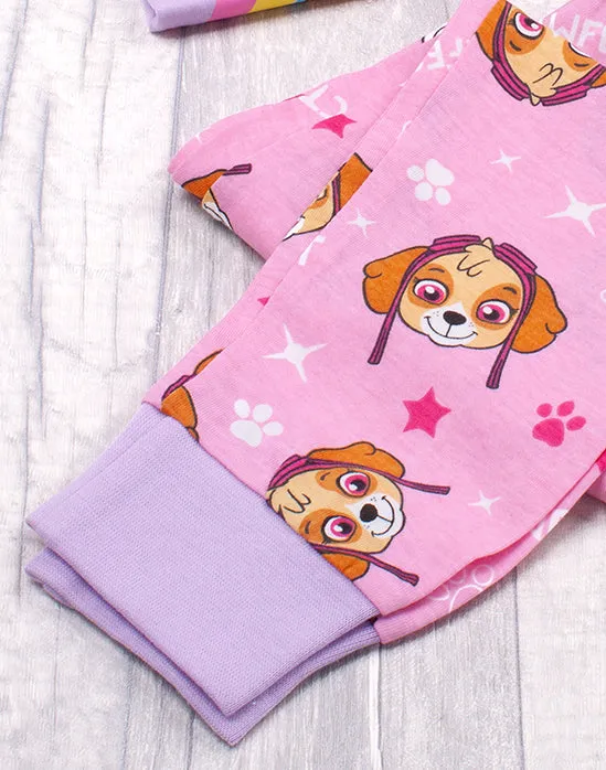 PAW Patrol Girls Pyjamas Long OR Short Bottoms Option - Purple
