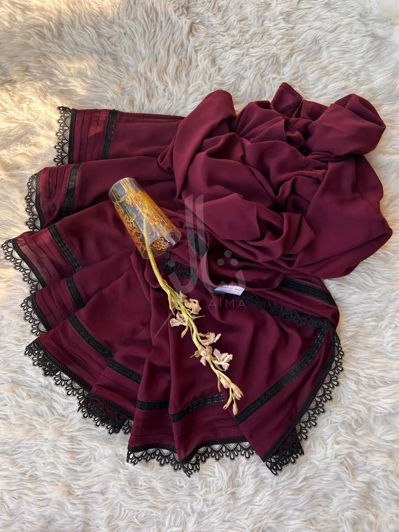 Premium Cut N Sew Lace Chiffon Chaddar