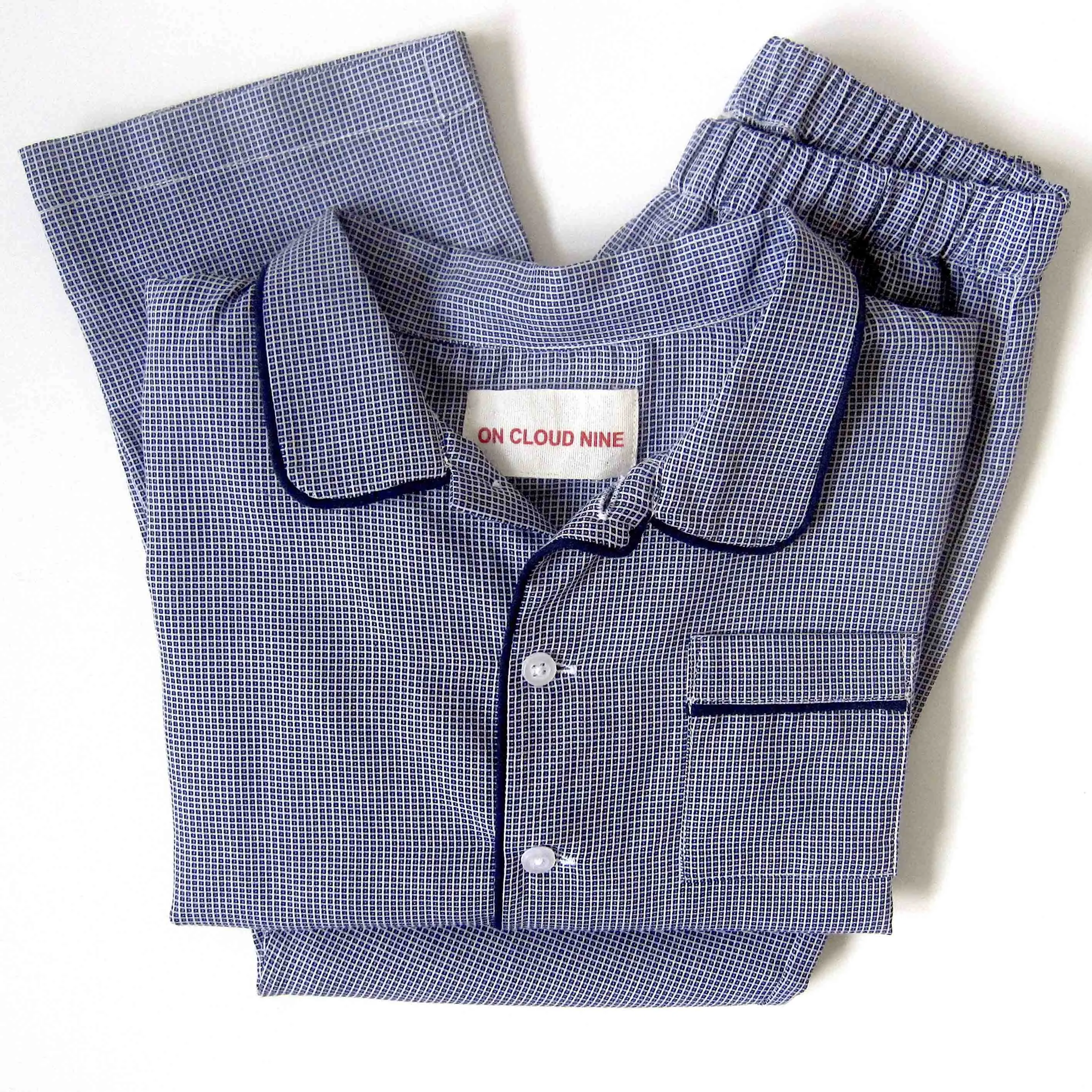 PYJAMAS // KIDS // SMALL BLUE CHECKS