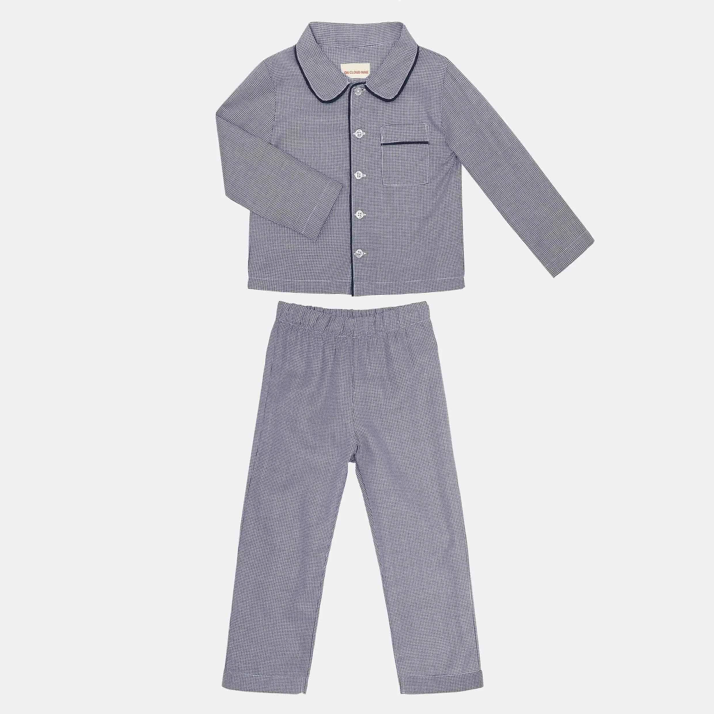 PYJAMAS // KIDS // SMALL BLUE CHECKS