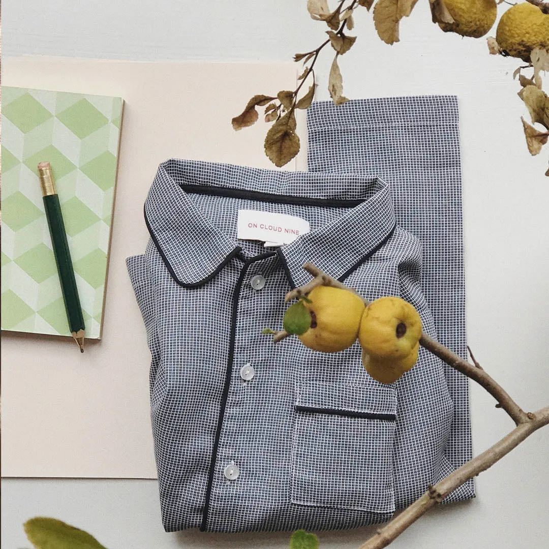 PYJAMAS // KIDS // SMALL BLUE CHECKS