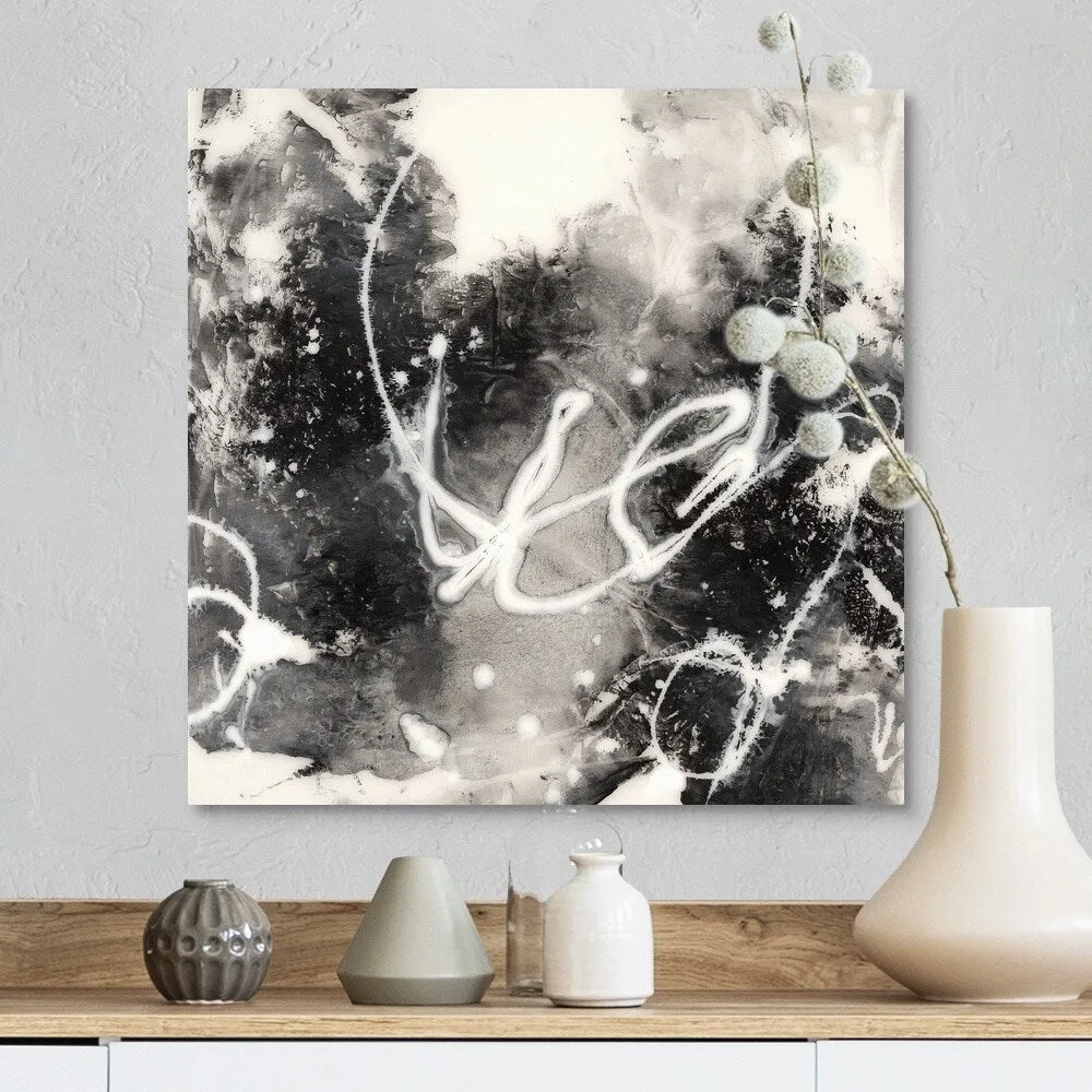 "Achromic Whispers I" Canvas Wall Art