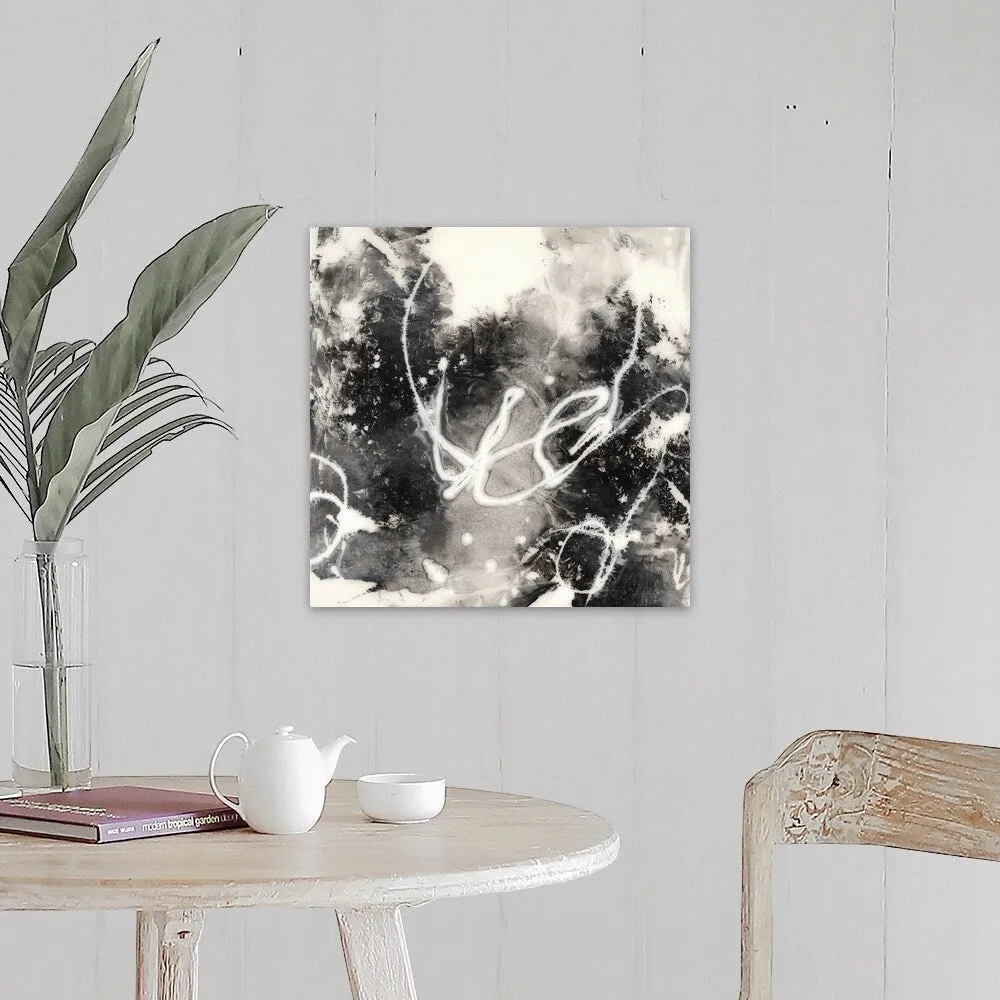 "Achromic Whispers I" Canvas Wall Art