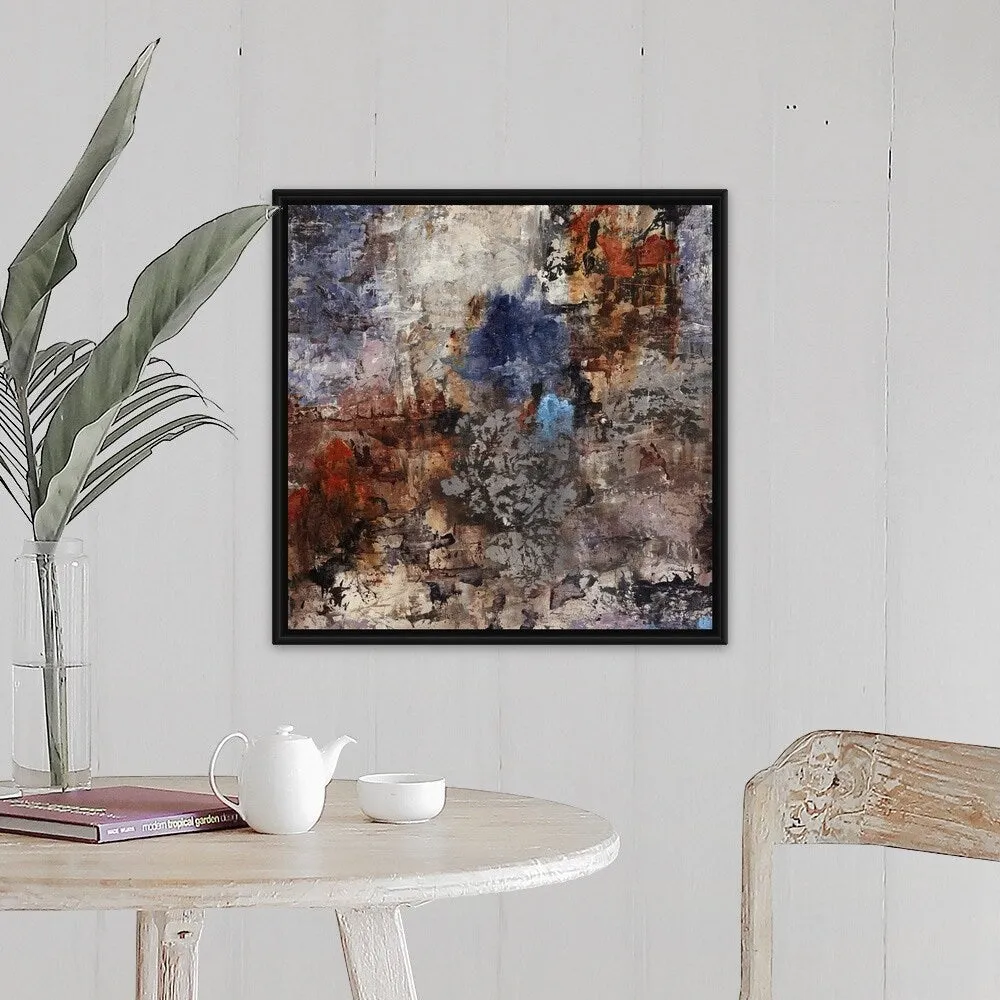 "Agate" Black Float Frame Canvas Art