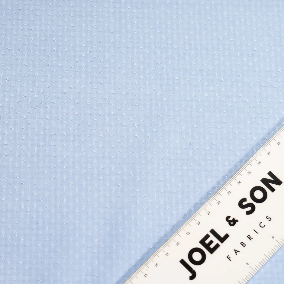 Rich Sky Blue Multi Jacquard Pure Cotton