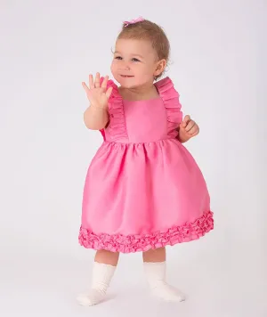 Sakura Ruffles Baby Dress: Sakura / Pink