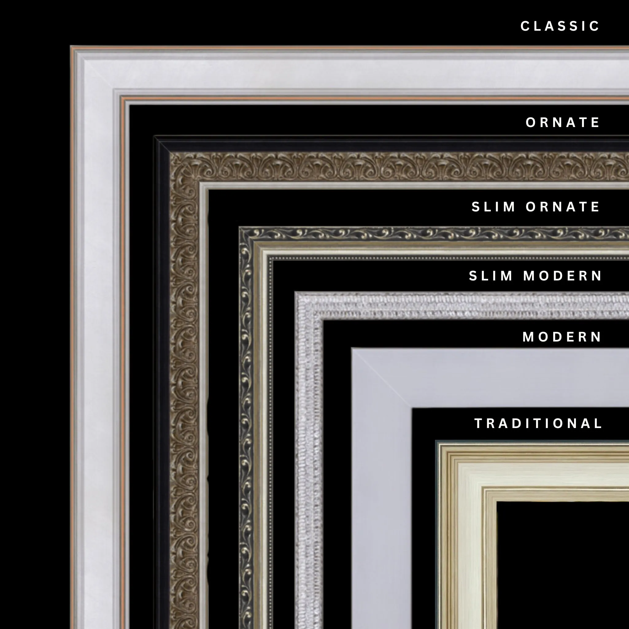 Silver 14x24 Picture Frame Ornate Traditional Classic Antique