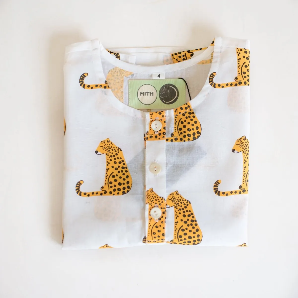 Spotty Leopard- Unisex Kids Cotton Nightwear
