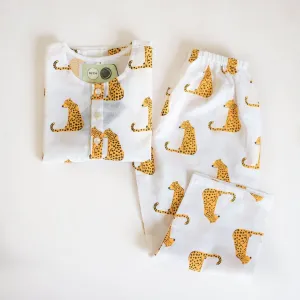 Spotty Leopard- Unisex Kids Cotton Nightwear