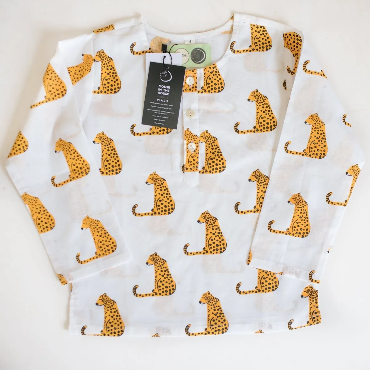 Spotty Leopard- Unisex Kids Cotton Nightwear
