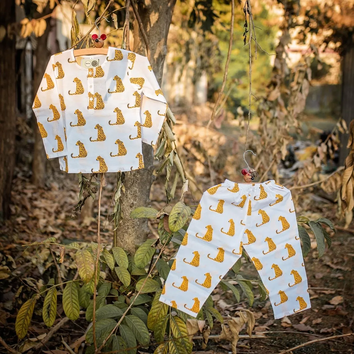 Spotty Leopard- Unisex Kids Cotton Nightwear