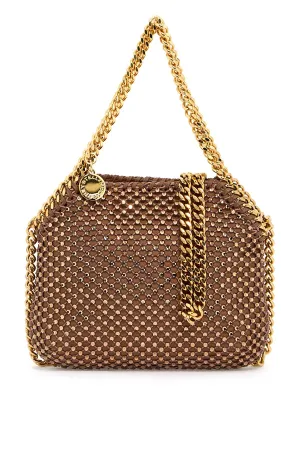 STELLA McCARTNEY falabella mini bag with mesh and crystals